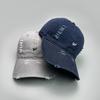 Ripped Wind Embroidery Letters Solid Color Baseball Cap Men'S And Women'S Retro Street Versatile Sunshade Cap