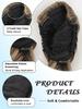 Extension per capelli con coulisse a spina di pesce intrecciata sintetica, per donne, 24 pollici, con coulisse a spina di pesce intrecciata