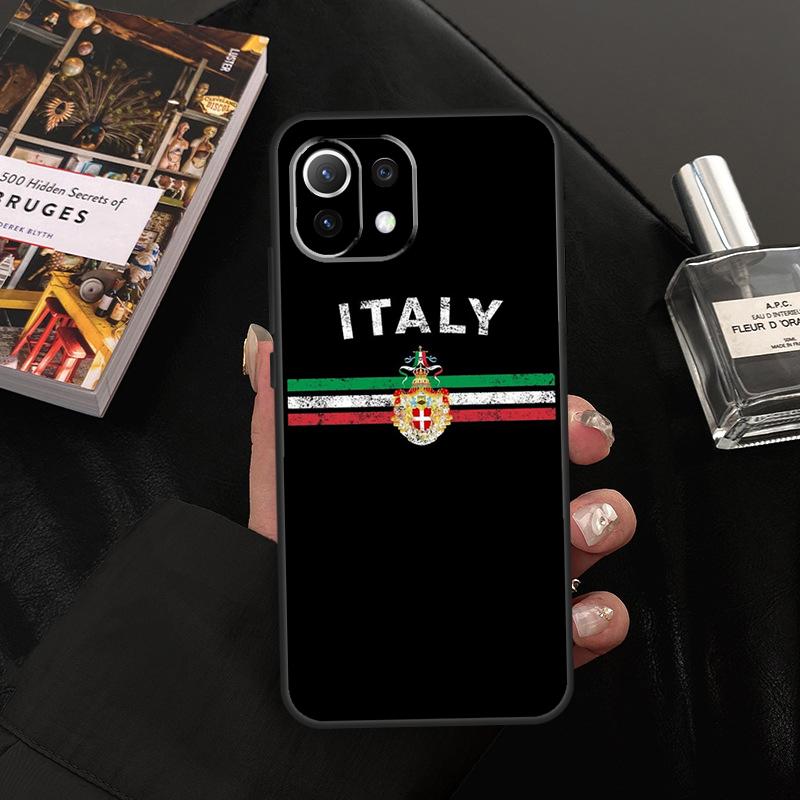 Italy Flag Case For Xiaomi 15 14 13 Ultra 11T 12T 13T 14T Pro POCO X7 Pro X3 X5 X6 F5 F6 M6 Pro Cover