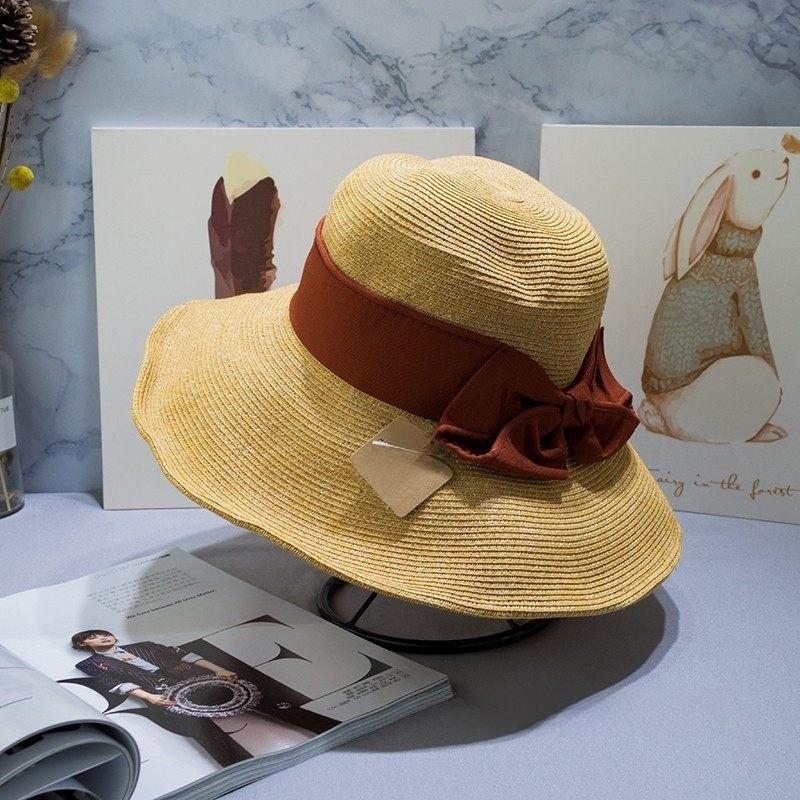 Uvcut Sun Hat For Women With Large Brim And Butterfly Bow Sun Protection Summer Fashion