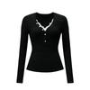 Women's Fashionable Long Sleeve Elegant Commuting And Casual Top