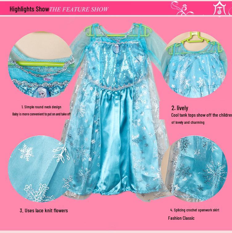 European & American Anna Princess Frozen Dress