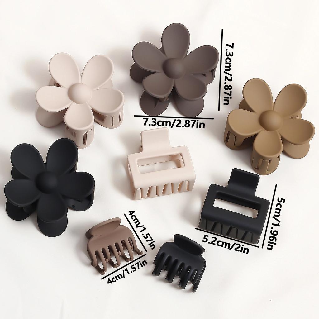 Large Flower Claw Clips For Women Fashion Hair Claw Hair Clamps Girls Matte Hairpins Sweet Headwear Barrette Hair Accessories