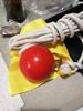 Suzakoo Martial Arts Weapon Exercise Ball Rubber Meteor Hammer with Rope Training Equipment