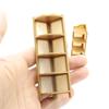 1/12 Dollhouse Simulation Miniature Corner Storage Rack Display Shelves Model Dollhouse Retro Scene Furniture Decoration Toys