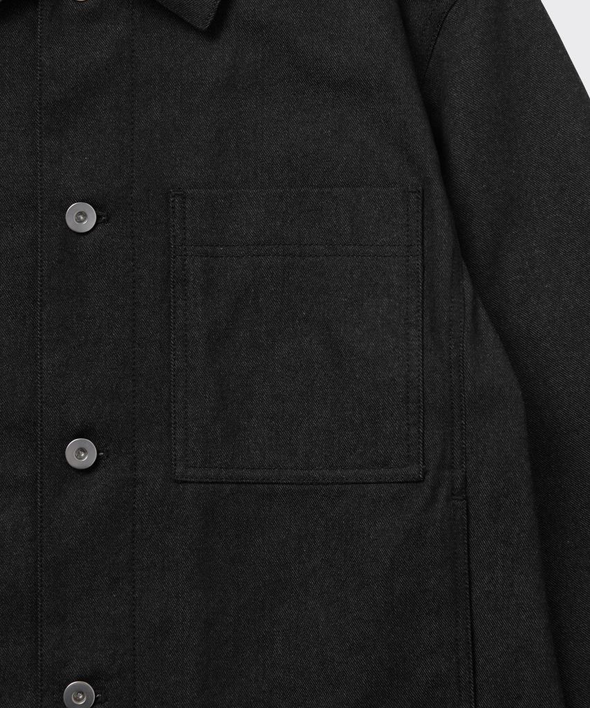 Musinsa Standard Denim-Like Relaxed Minimal Jacket [Black]