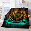 Jägermeister: Coperta con Emblema Audace Muro di Mattoni coperta per divano coperta coperta lenzuolo regali di Natale Coperta in peluche per esterni