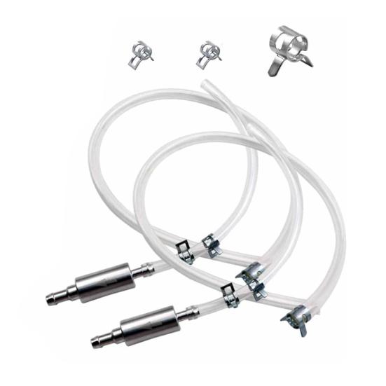 Sada hadice pro odvzdušnění brzd motocyklu Hliníkový jednosměrný zpětný ventil Hadice Univerzální nástroj pro odvzdušnění hydraulické brzdové kapaliny pro automobily, motocykly, EV