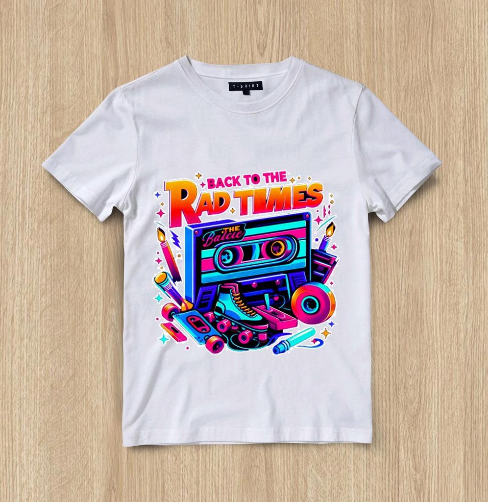 Custom Retro 80s Nostalgia Graphic T-shirt Design Unisex Jersey Short Sleeve Tee
