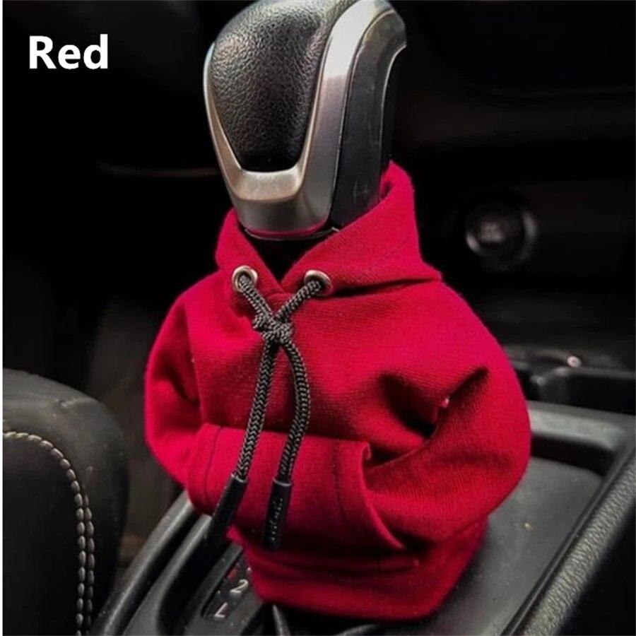 2023 New Car Fashion Hoodie Car Shift Knob Cover Manual Handle Gear Lever Decoration Hoodie Cover Auto Car Interior Accessories