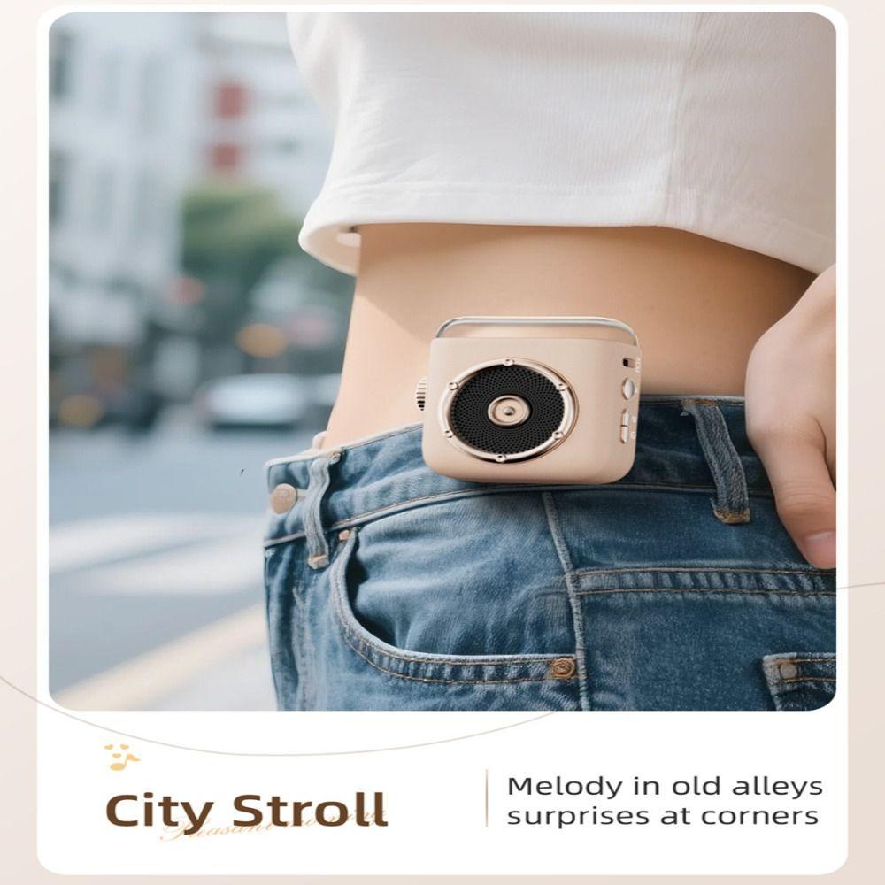Built in Microphone Wireless Speaker Magnetic Back Clip Portable Speaker Birthday Presents