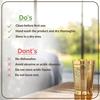 Pure Brass Glass Tumbler with Embossed Design, for Drinking Serving Water, Yoga & Ayurveda, Volume-270 ML, 1 Piece