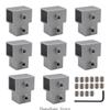 Square Pipe Fixed Joint Storage Rack Connector 3 Way Pipe Fitting Enduring 3XUF