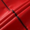 Women Jacket Solid Color Faux Leather Windproof Slim Lady Coat for Motorcycle Riding