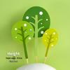 Forest Leaves Cake Topper: Apple & Coconut Tree Decor with Free Shipping