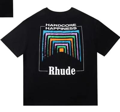 Spring Summer Rhude T Shirt for Man and Women Tees Oversize Men Short Sleeve T-shirt Luxury Brand Men's T-shirts US SIZE S-4XL