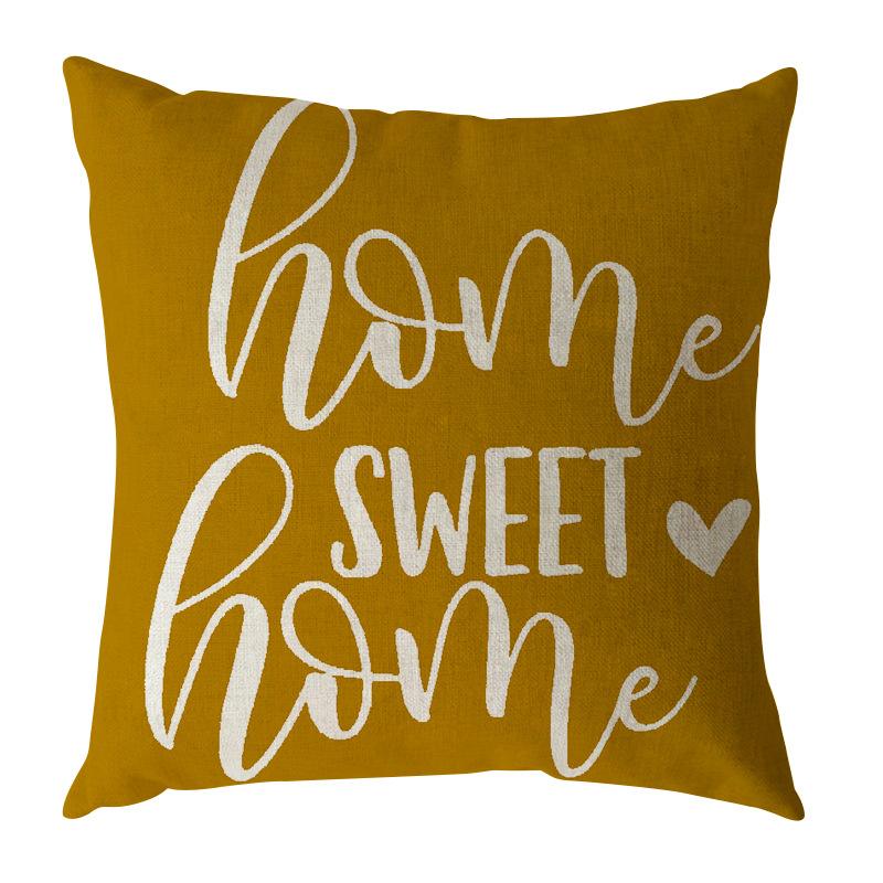 Simple Geometric Linen Pillow Case Digital Printing Modern Duvet Cover Sofa Car Pillow