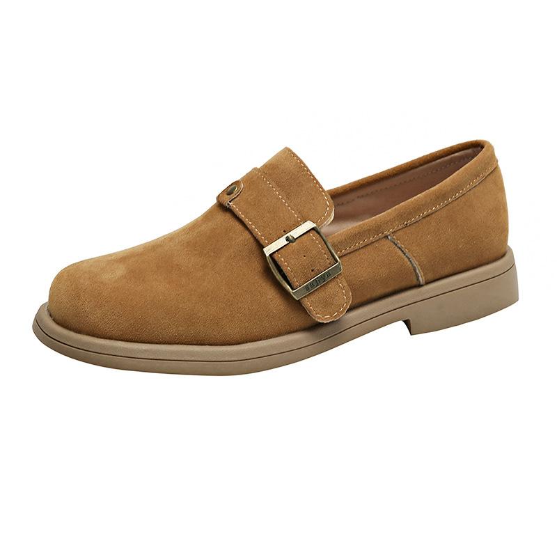 Nové jarní podzimní dámské mokasíny s nízkým podpatkem, dámské semišové pohodlné mokasíny, ortopedické nazouvací ležérní platformové boty