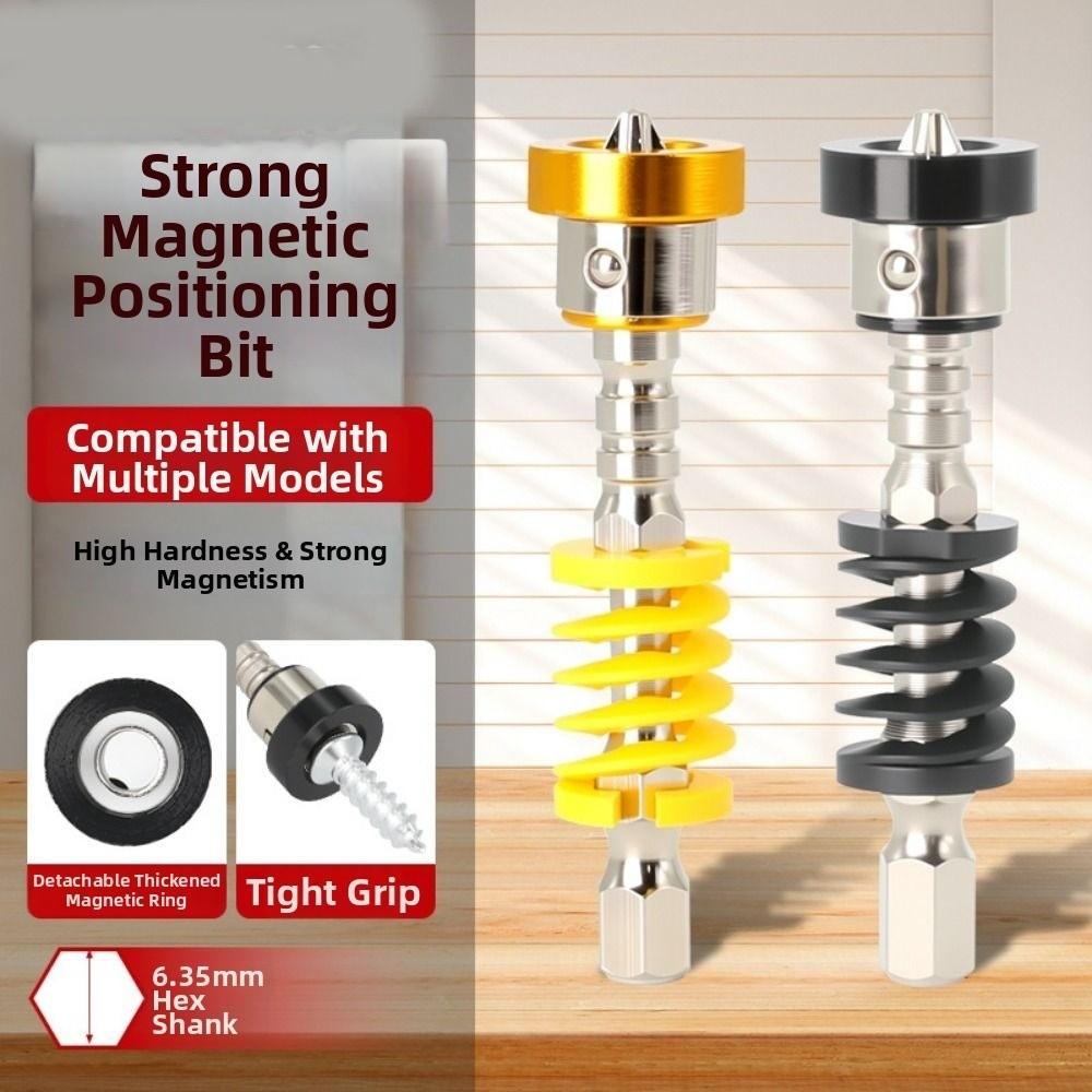 2/5Pcs Magnetic Spring-Loaded Screwdriver Bits Screw Holder for Drill Plasterboard Work