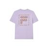 FILA X HAGT Collaboration Casual Loose Big Logo Solid Color Short Sleeve T-Shirt Men Tops Fantasy-Purple F11U229102F-VT