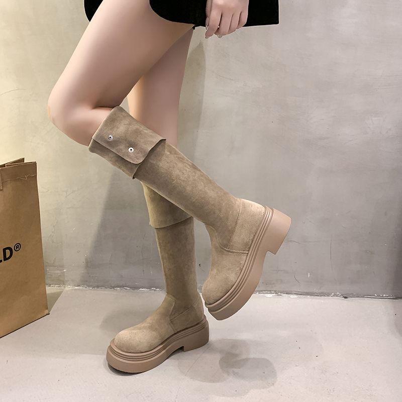 Women's Chunky-Heeled Over-the-Knee Thick-Soled Boots for Autumn/Winter 2025