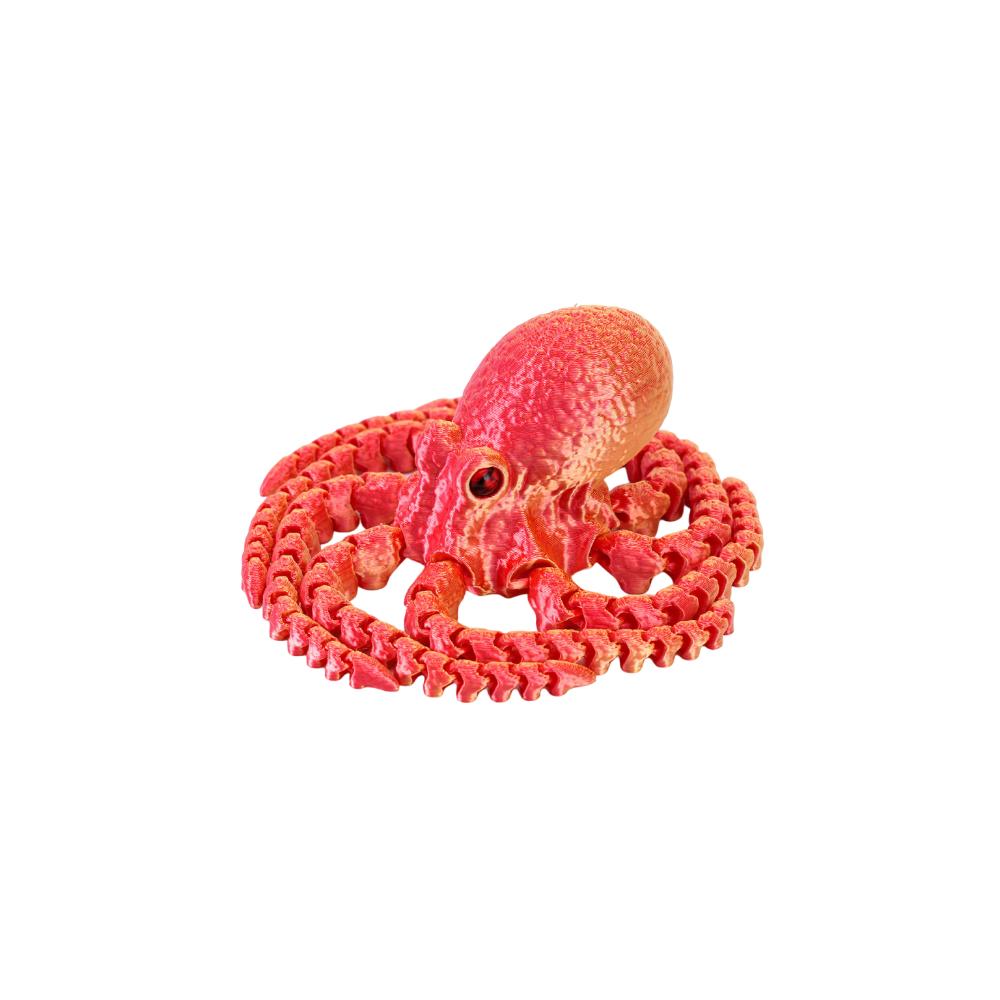 Eco-Friendly Material Articulated Octopusfish Jointed Body Poseable Tentacles  Living Room Decor