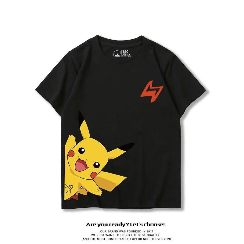 Pokemon Pikachu kids Children's Clothing Short-Sleeved t