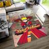 Naruto Character Customizable Name Floor Rug Office Rug Suitable for Outdoor Game Room Living Rooms Kitchen Antislip Carpet Office Home Decor