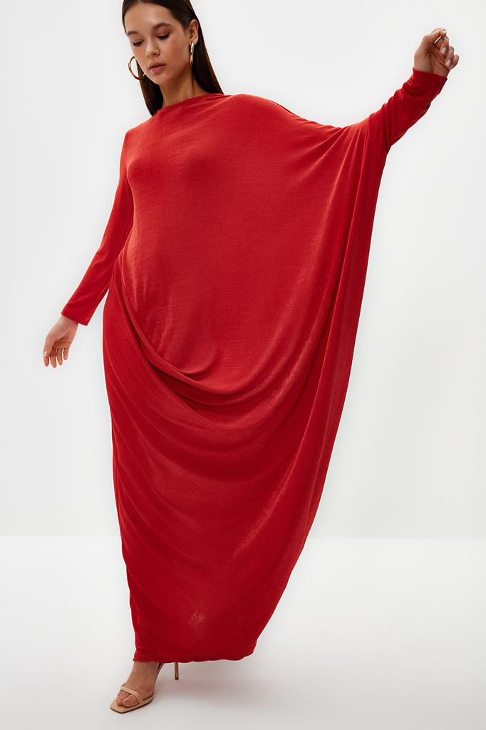 Women's Fashion New Hijab Dress Stone Stylish Knitted Kaftan Dress