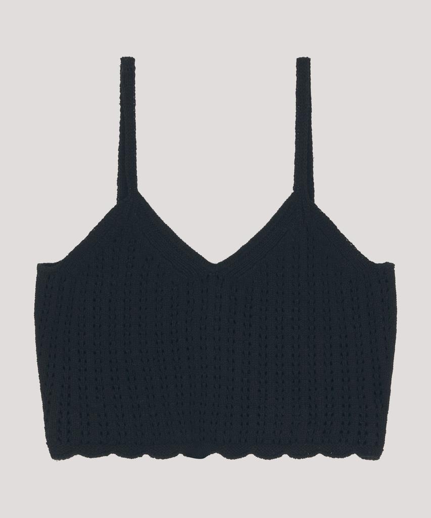 Deolil Cotton Bustier Knit_Black