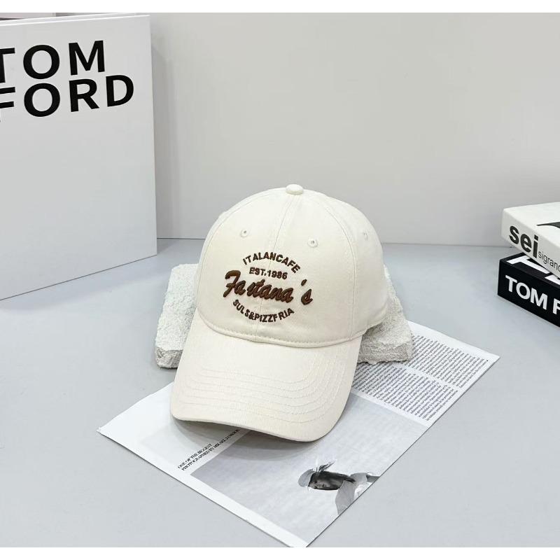 High quality letter embroidery hardtop baseball hat for men and women couples cap four seasons sunshade sunscreen cap