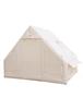 GOTENTIFY Inflatable Tent Air Army Green Easy Assembly Polycotton Material Person Lodge with Chimney Hole 4 Season Lodge Family Storage and Air Pump