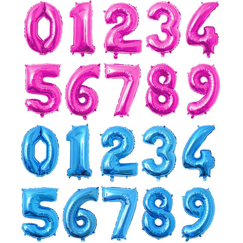 32 Zoll große Folien-Geburtstagsballons, Zahlenballonfiguren, alles Gute zum Geburtstag, Partydekorationen, Kinderballon, Geburtstagsluftglobos