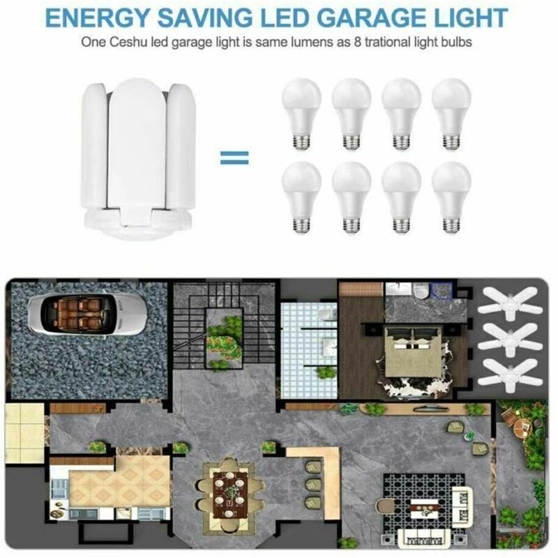 75W Ac85-265v Led Garážové Světlo 30000lm Nastavitelný Úhel Úspora Energie Super Jasné Stropní Světlo