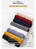 Men's White Round Neck Long Sleeve Knit Sweater for Spring, Autumn, and Winter
