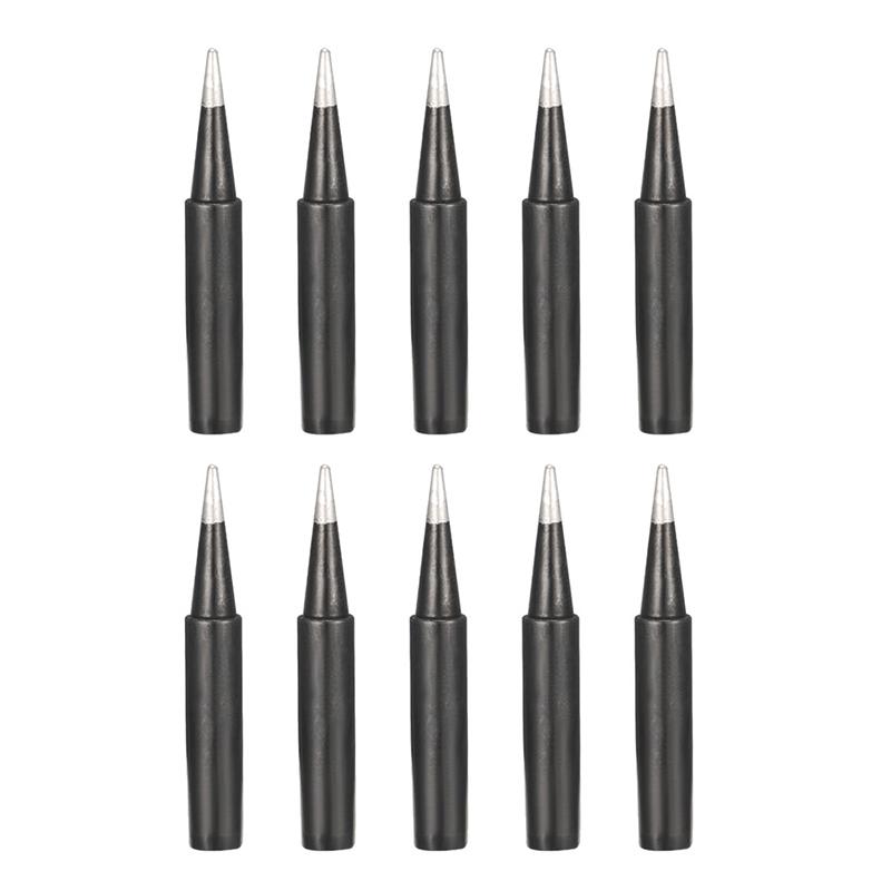 10pcs Soldering Iron Tips 900M-T-I K B IS SK 1C 2C 3C 4C 5C 0.8D 1.6D 2.4D 3.2D Tip Edge Replacement Welding Solder Station Kits