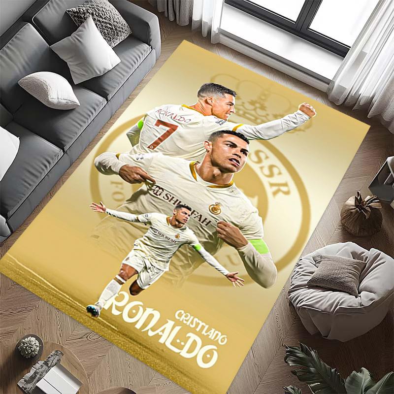 Cristiano Ronaldos Erbe Teppich Wohnzimmer- und Schlafzimmerteppiche Druck Schutzmatte Kunst Fußmatte