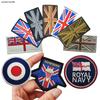UK Union Jack Velcro Embroidered Sleeve Patch Badge