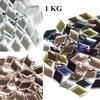 1kg Glass Mirror Mosaic Tiles Bulk Diamond Shape DIY Craft Handcrafted Accessory Home Wall Artwork Decor Supplies Arte