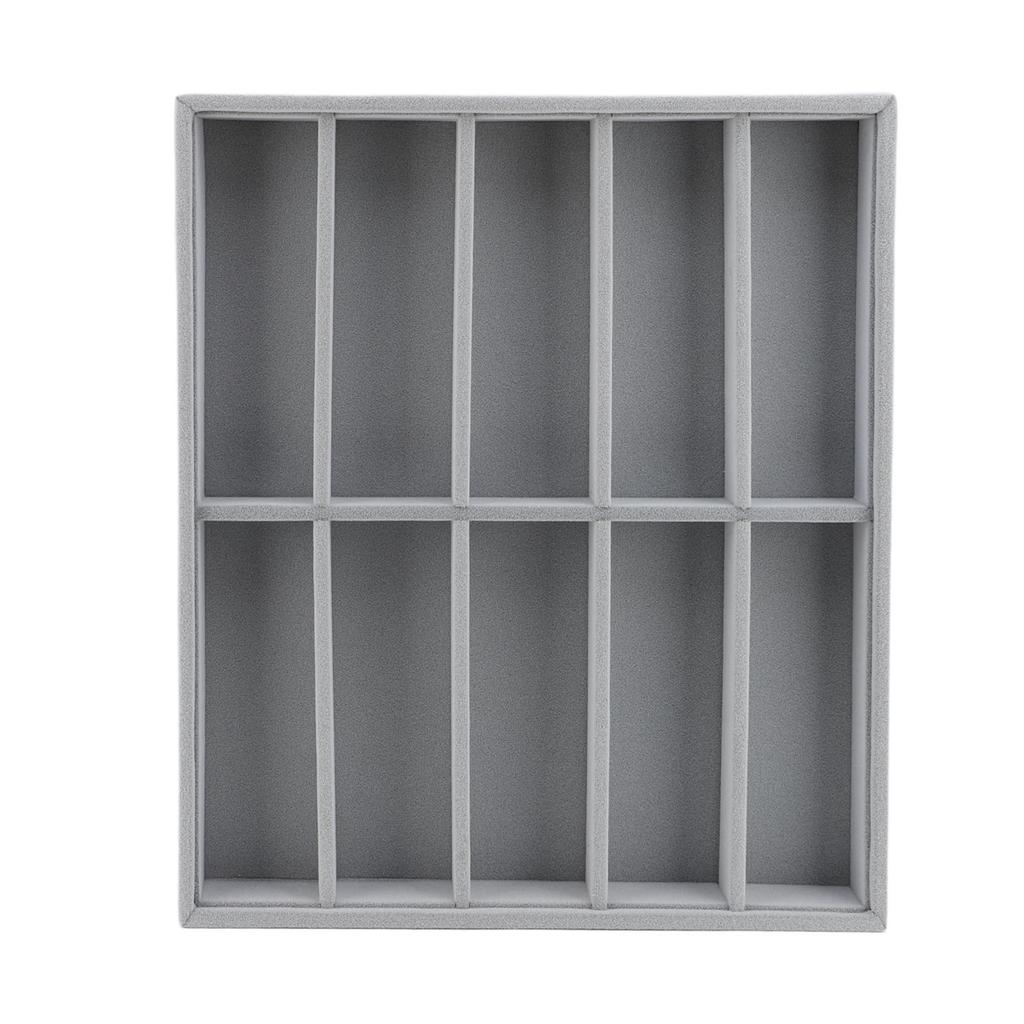 10 Grid Sunglasses Display Box Sunglasses Storage Organizer Tray Eyeglasses Holder Tray for Sunglasses Eyeglasses