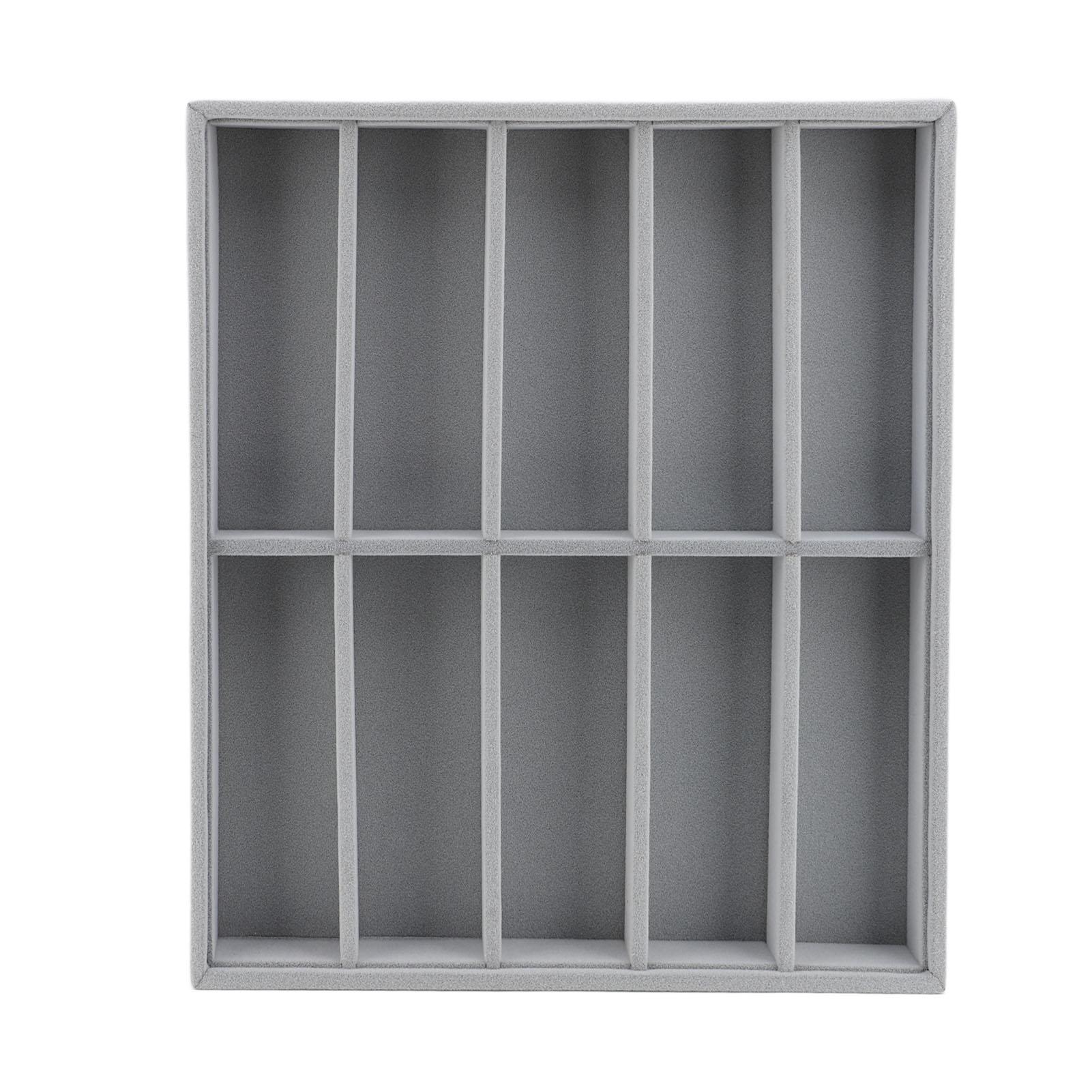 

Коробка для демонстрации солнцезащитных очков с 10 отделениями Органайзер для хранения солнцезащитных очков Подставка-лоток для очков для солнцезащитных очков