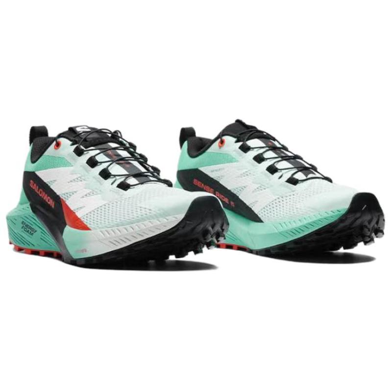 SALOMON Sense Ride 5 Running Shoes Women's Gulf Green Sneakers 476983