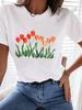 (Asian Size) Tee Top Butterfly Sweet 90s Trend Women Clothing T Shirt Woman Print Fashion  Female Short Sleeve Graphic T-shirts