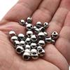 2mm 3mm-10mm Stainless Steel Beads for Jewelry Making Loose Spacer Beads Ball Hole 1.2-5mm for Bracelets Jewelry Components DIY