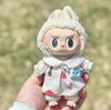 17CM Pendant Doll Baby Clothes First, Second and Third Generation Blind Box Dress Set Accessories