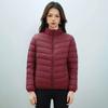 Women's new national standard 90 down simple down solid color women's stand-up collar women's clothing light down jacket women