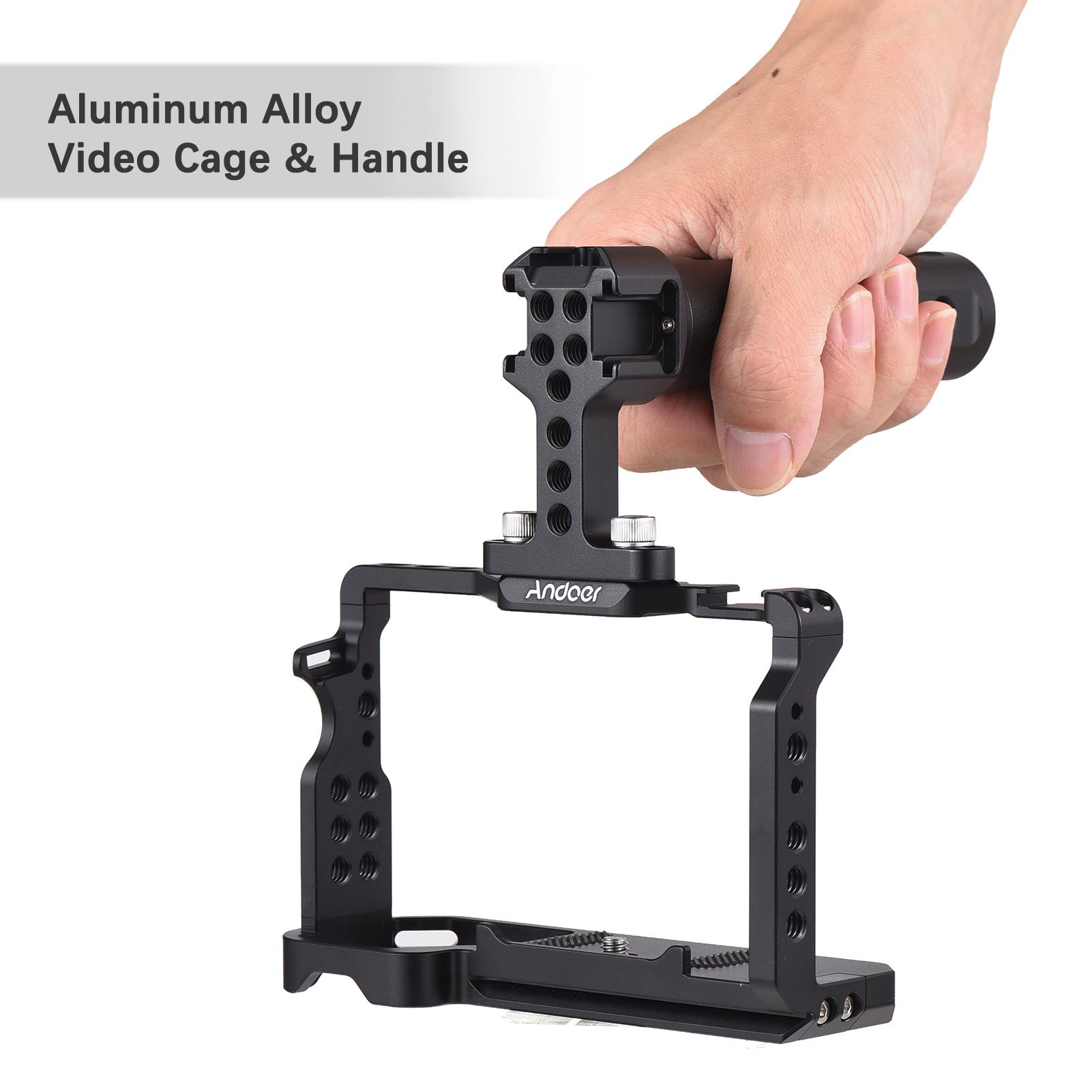 Клетка для камеры Andoer + комплект верхней ручки Видеоклетка для камеры из алюминиевого — фото 9
