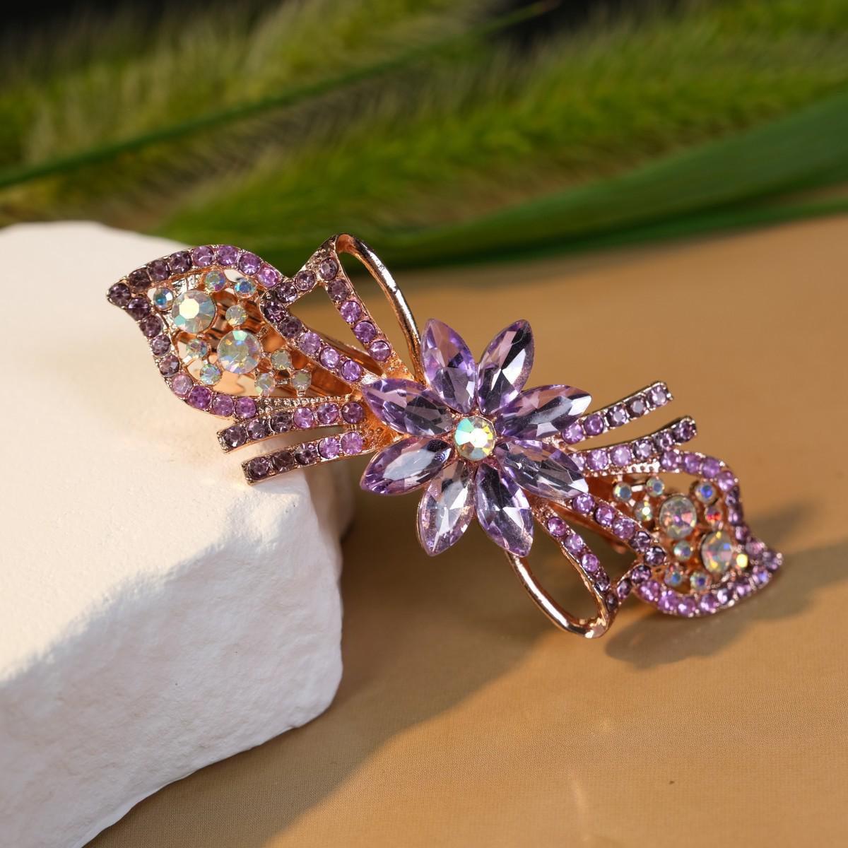 

Korean Crystal Hair Clip: High-End Women s Ponytail Headdress – Versatile, Fresh, Sweet Style