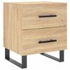 Nightstand, Sonoma Oak, 40X35X47.5 Cm Wood-Based Material