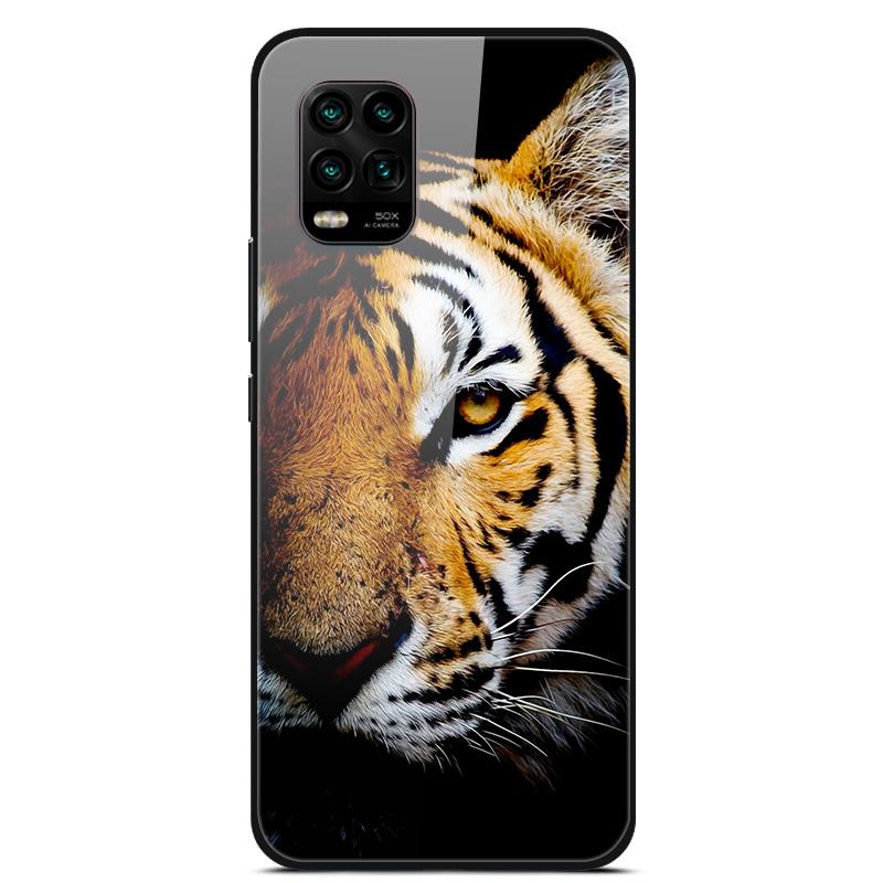 For Xiaomi Mi 10 Lite 5G Case Tempered Glass Hard Back Cover For Xiaomi Mi 10 10T Lite Pro Case Fundas For Xiaomi Mi10 Lite Capa